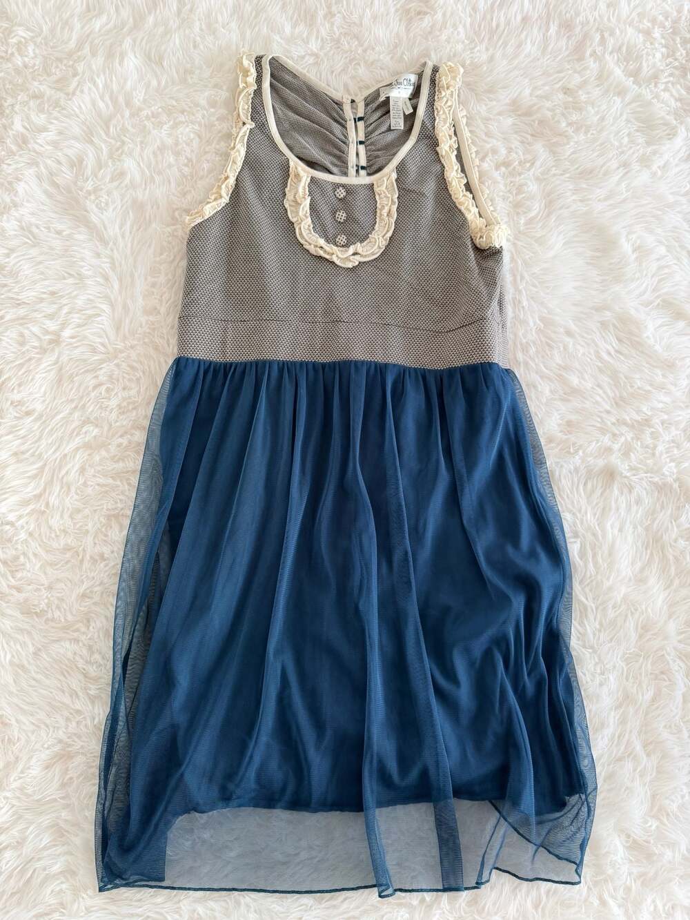 Matilda Jane Clothing Ruffled Mesh Dress Size M